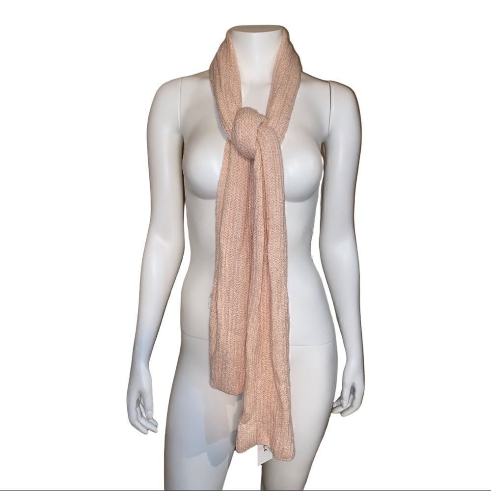 Style & Co Blush Pink Sparkly Rib Solid Scarf With Lurex Women's One Size NWT